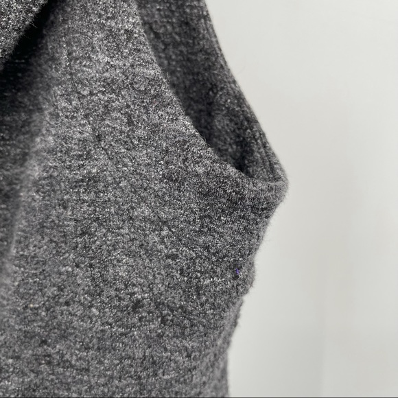 Eileen Fisher Asymmetric Zip Hoodie Size L Gray - Picture 10 of 14